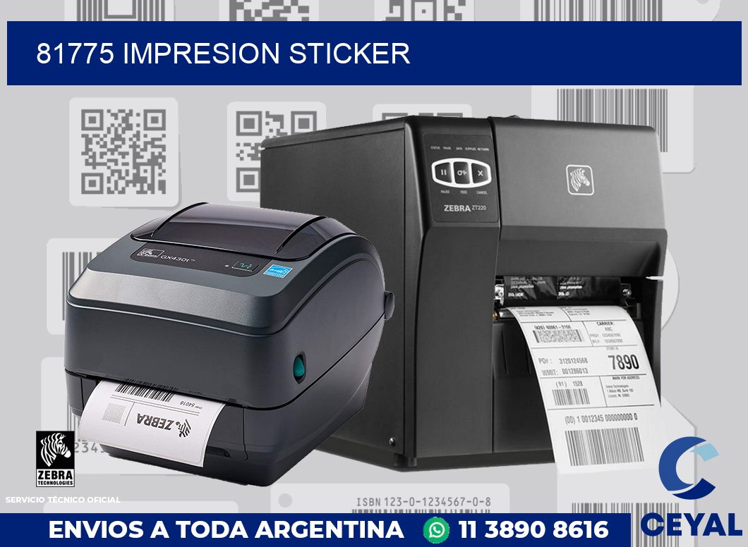 81775 Impresion sticker