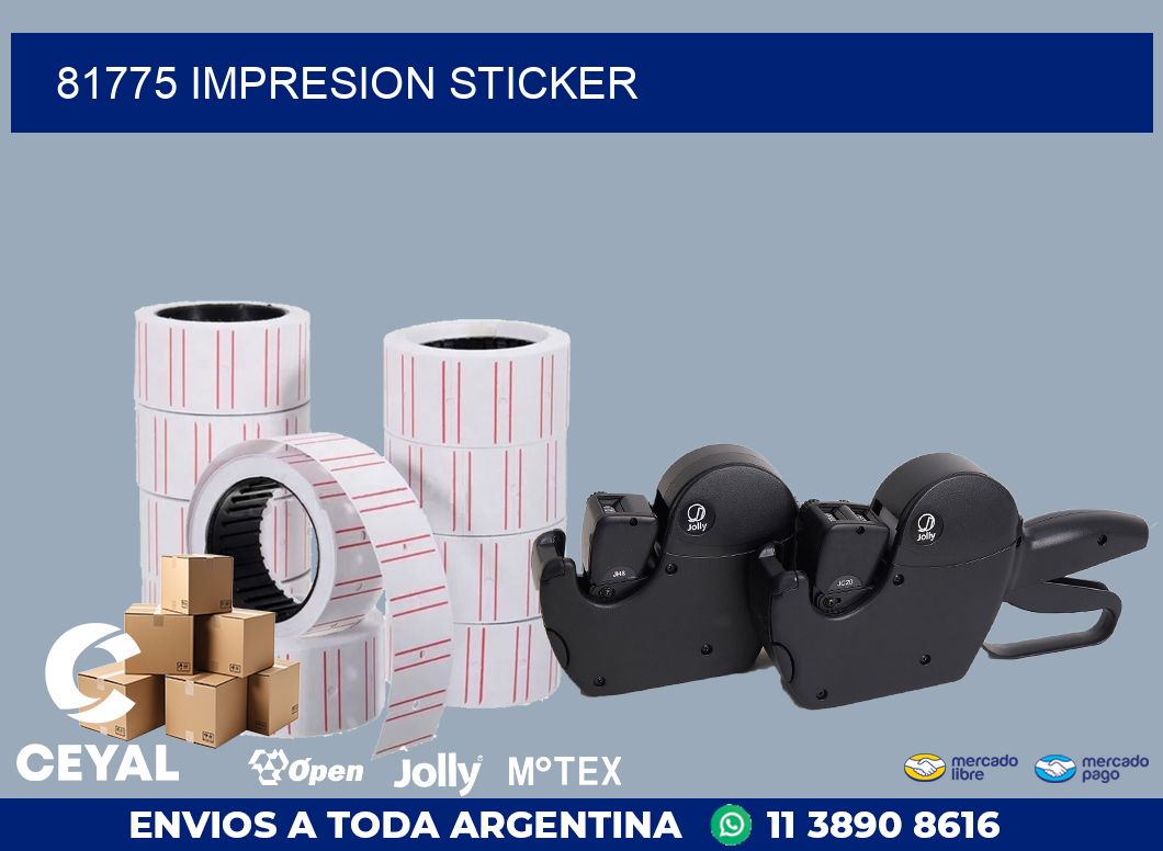 81775 Impresion sticker