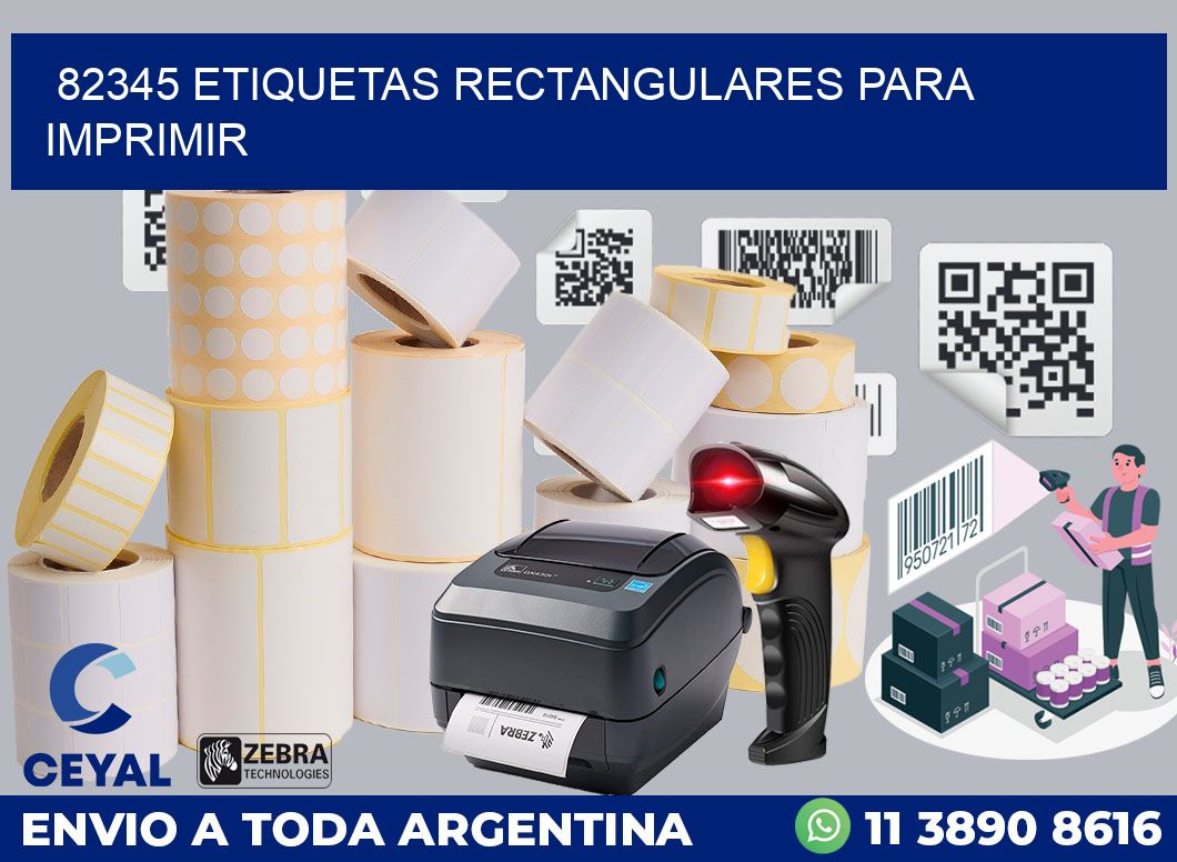 82345 etiquetas rectangulares para imprimir