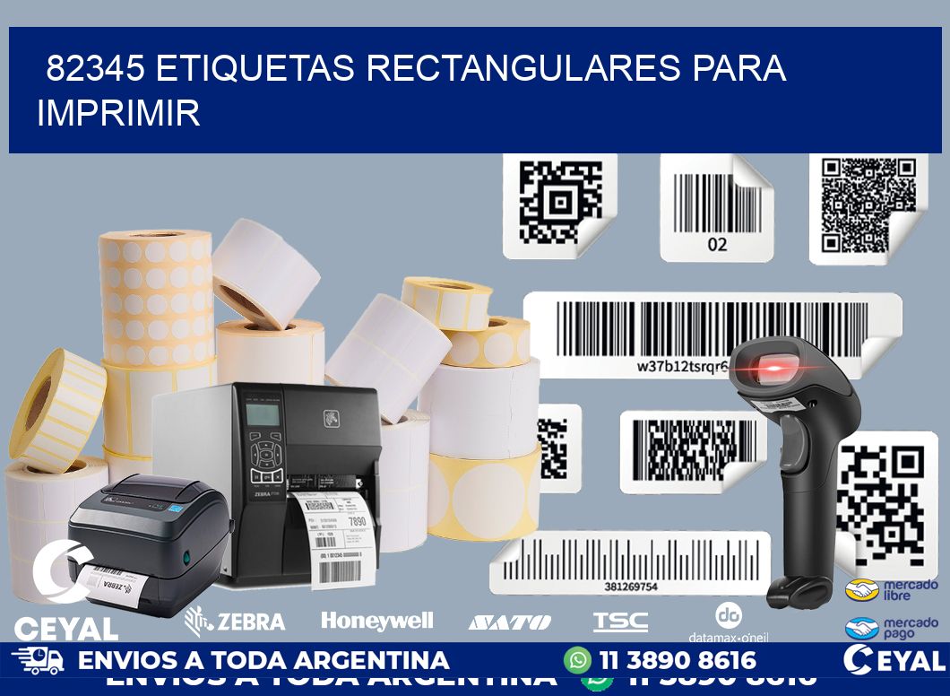 82345 etiquetas rectangulares para imprimir