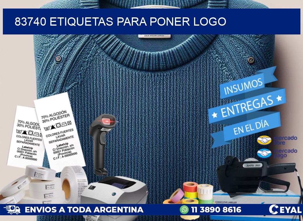 83740 ETIQUETAS PARA PONER LOGO