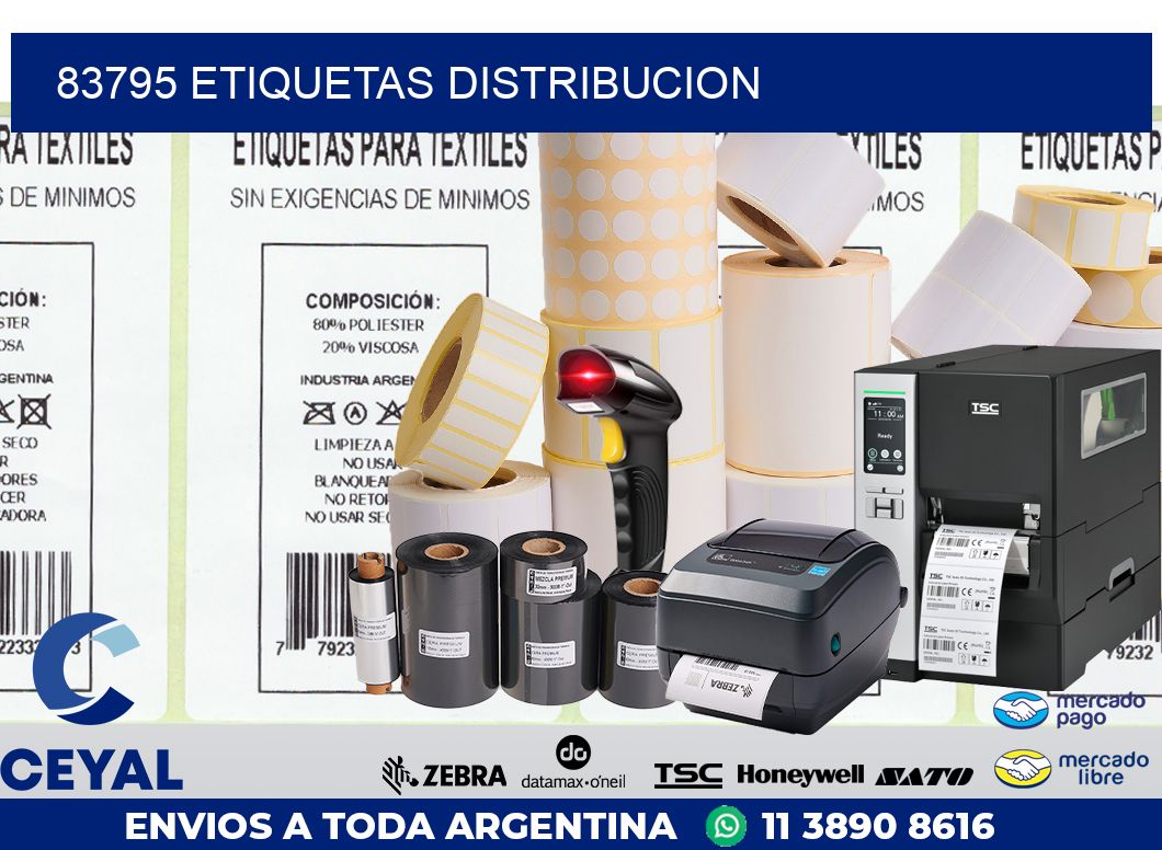 83795 etiquetas distribucion