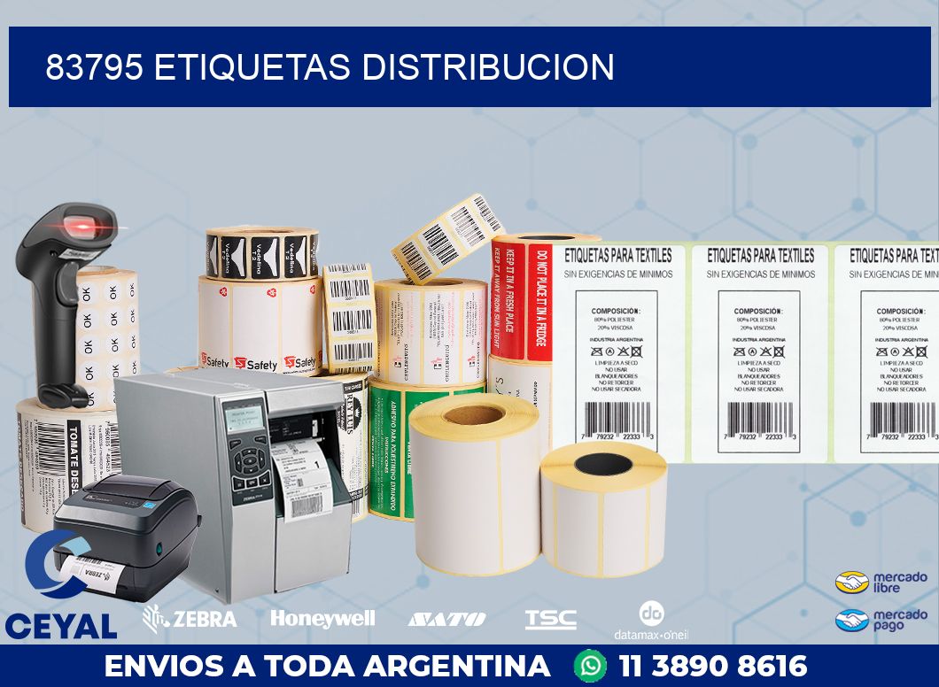 83795 etiquetas distribucion