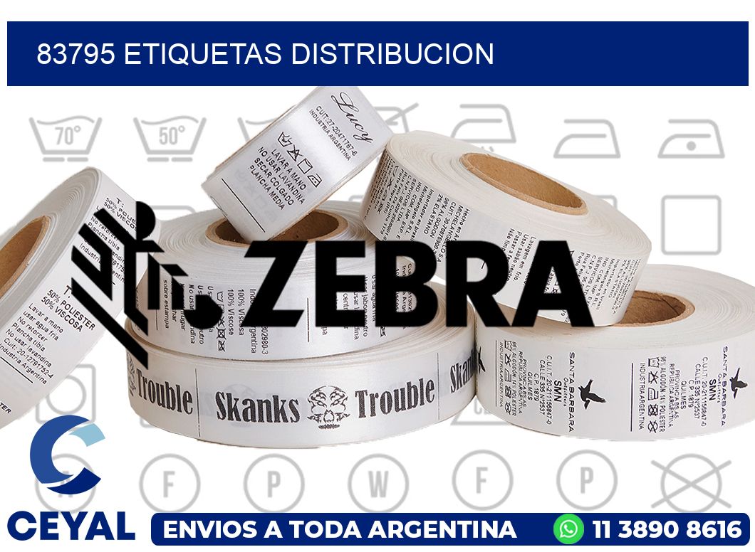 83795 etiquetas distribucion