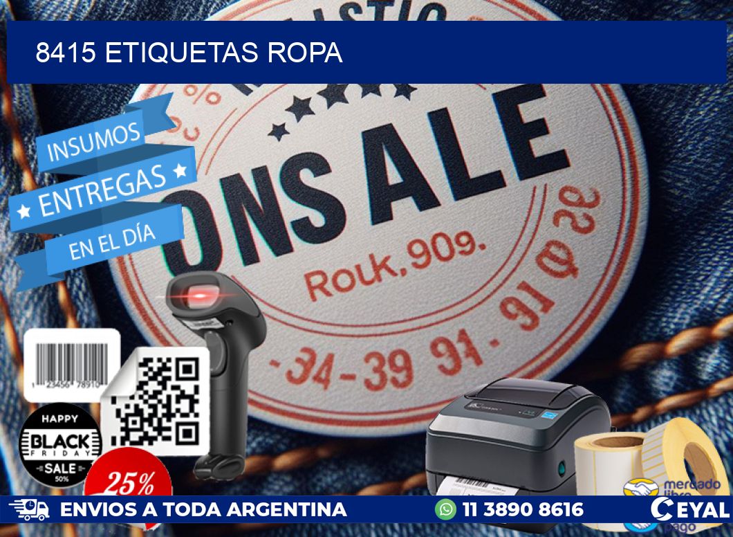 8415 ETIQUETAS ROPA