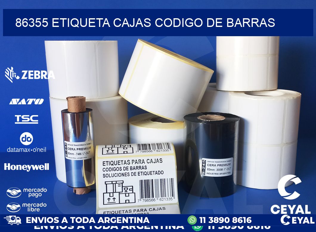 86355 etiqueta cajas codigo de barras