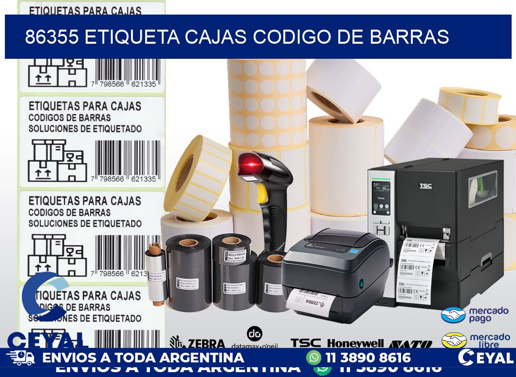 86355 etiqueta cajas codigo de barras