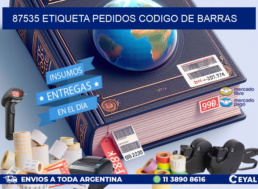 87535 etiqueta pedidos codigo de barras