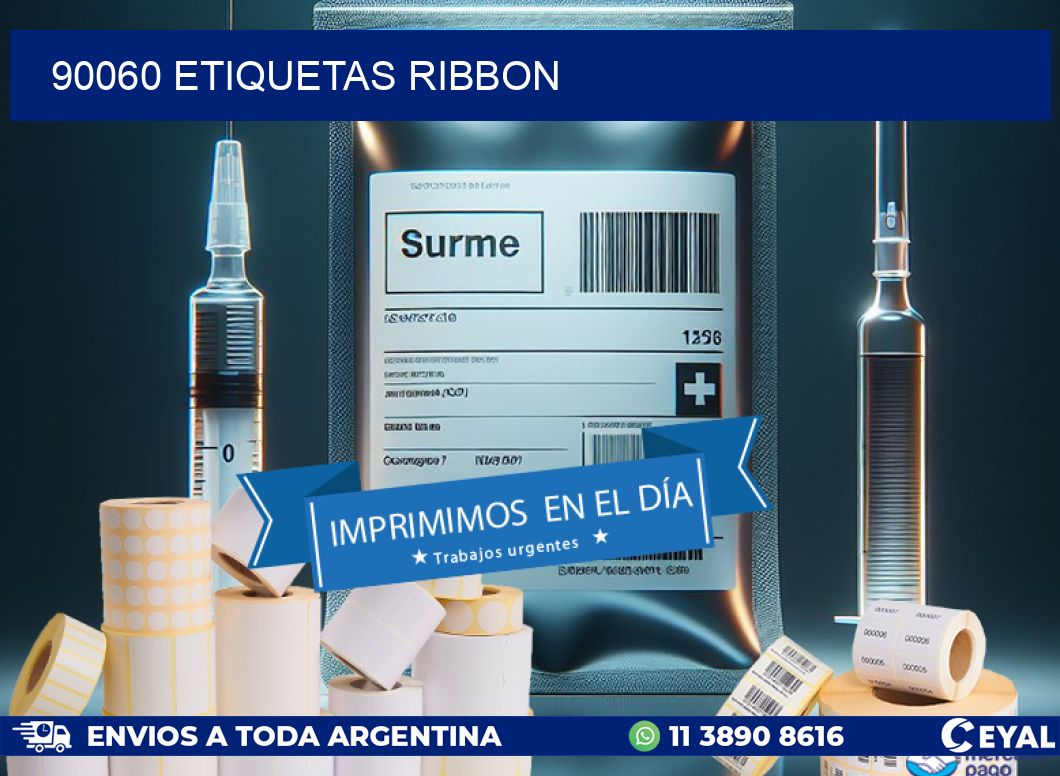 90060 ETIQUETAS RIBBON