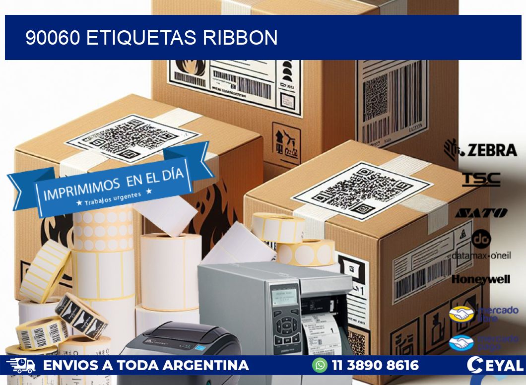 90060 ETIQUETAS RIBBON