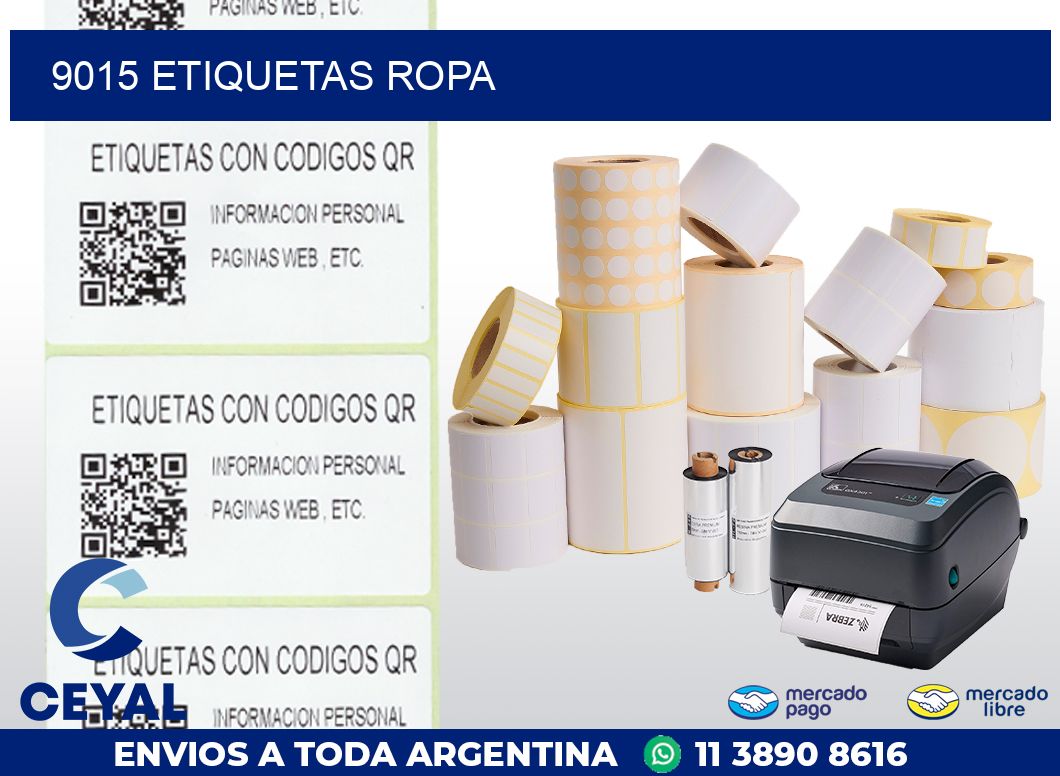 9015 ETIQUETAS ROPA