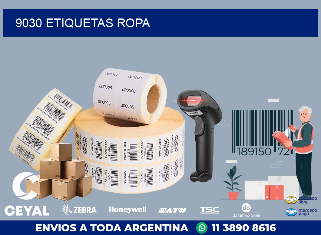 9030 ETIQUETAS ROPA