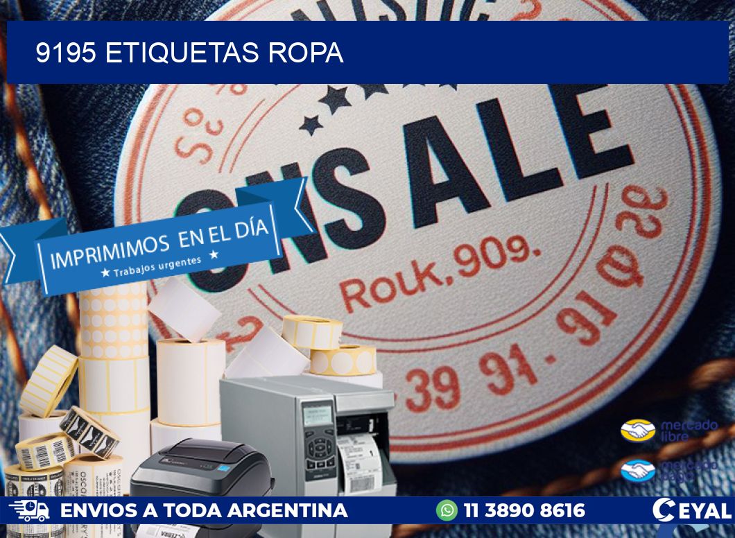 9195 ETIQUETAS ROPA