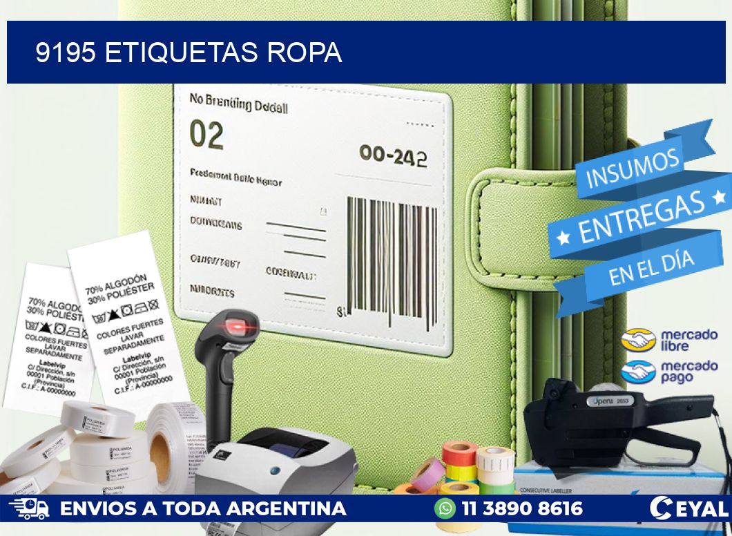 9195 ETIQUETAS ROPA