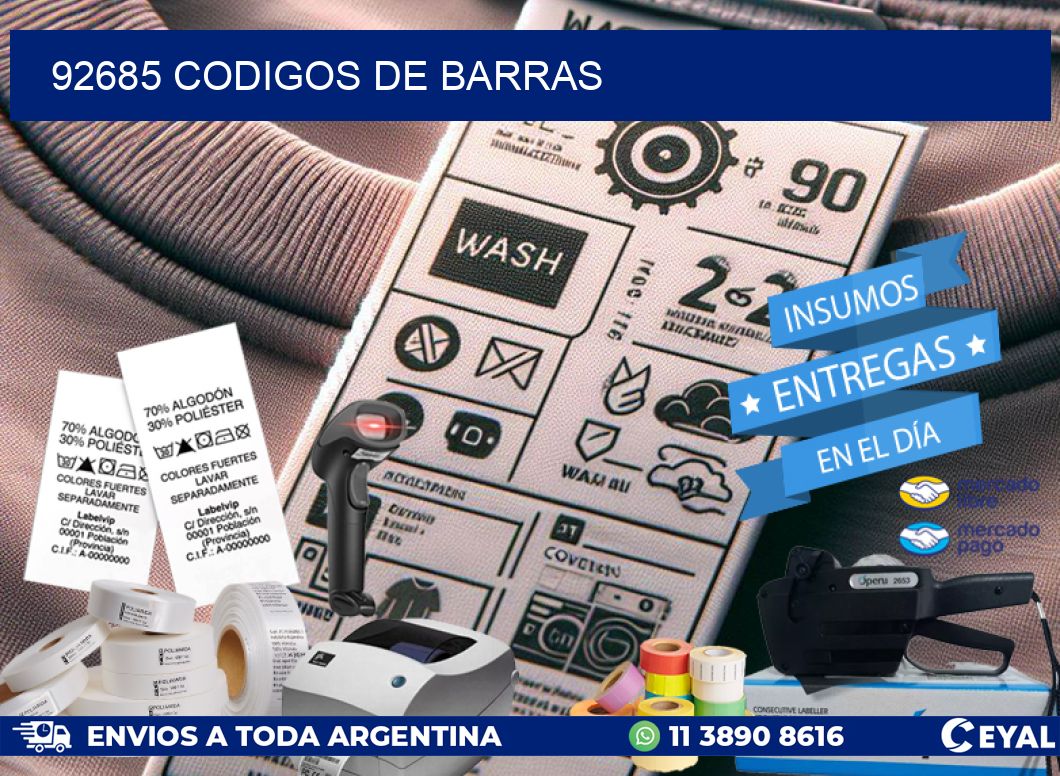 92685 codigos de barras