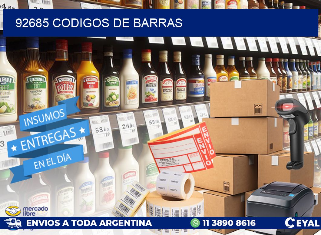 92685 codigos de barras