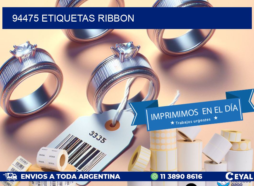 94475 ETIQUETAS RIBBON