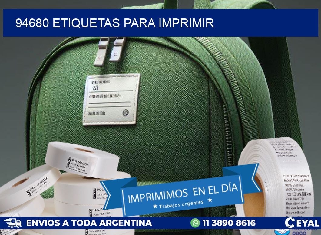 94680 ETIQUETAS PARA IMPRIMIR