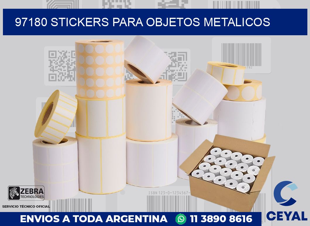 97180 STICKERS PARA OBJETOS METALICOS