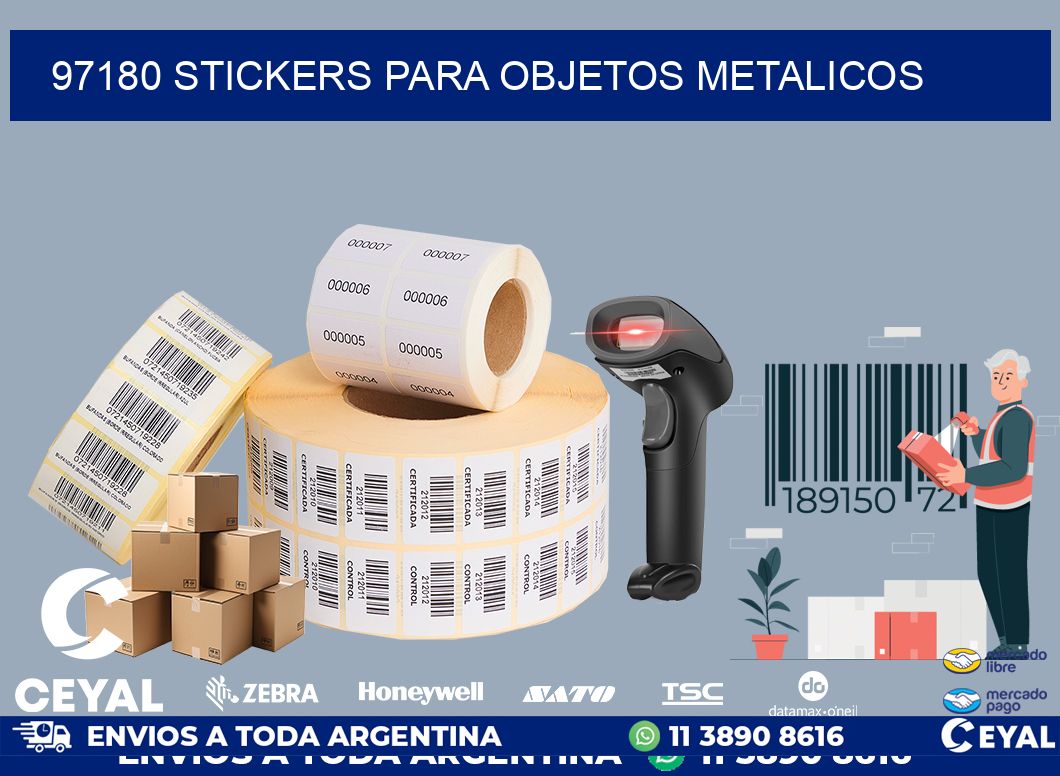 97180 STICKERS PARA OBJETOS METALICOS