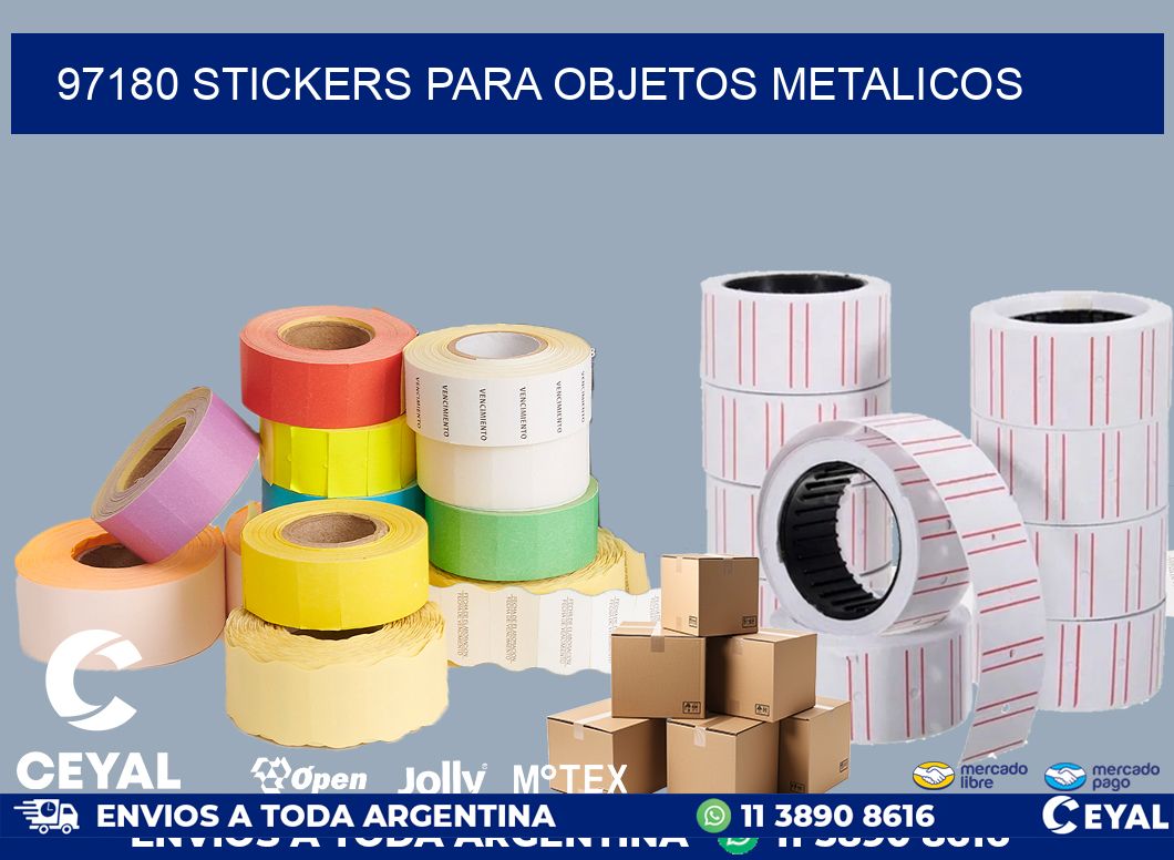 97180 STICKERS PARA OBJETOS METALICOS