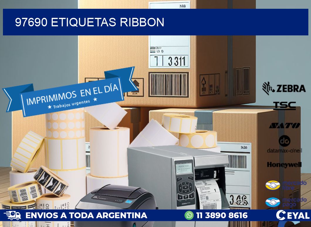 97690 ETIQUETAS RIBBON