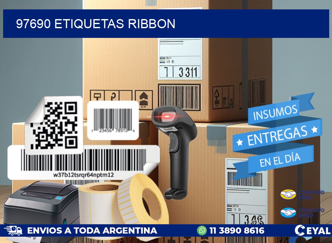 97690 ETIQUETAS RIBBON