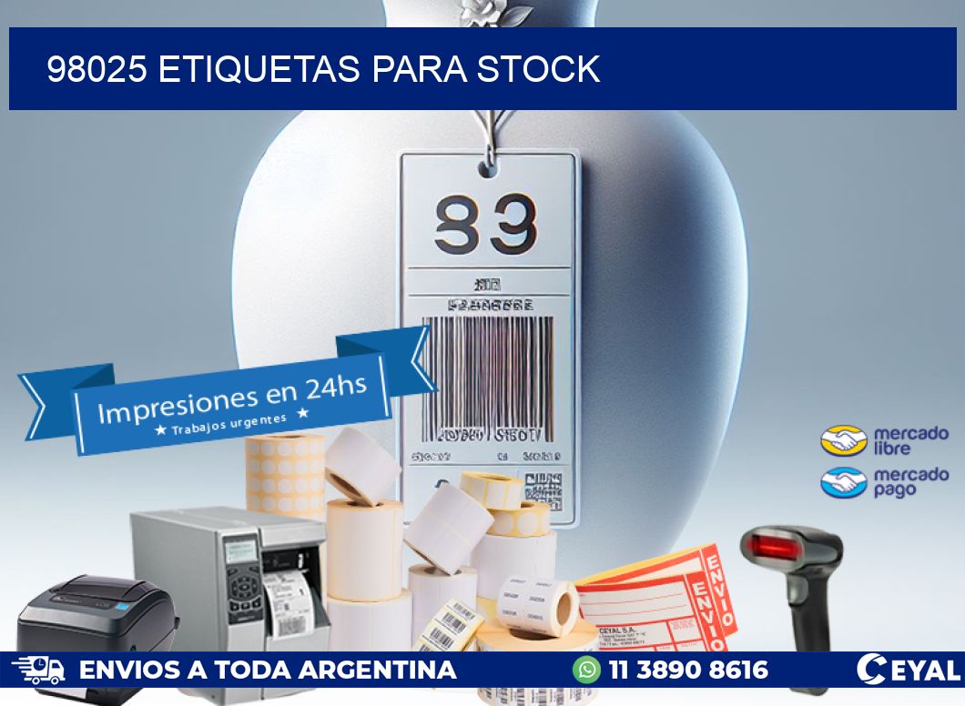 98025 ETIQUETAS PARA STOCK