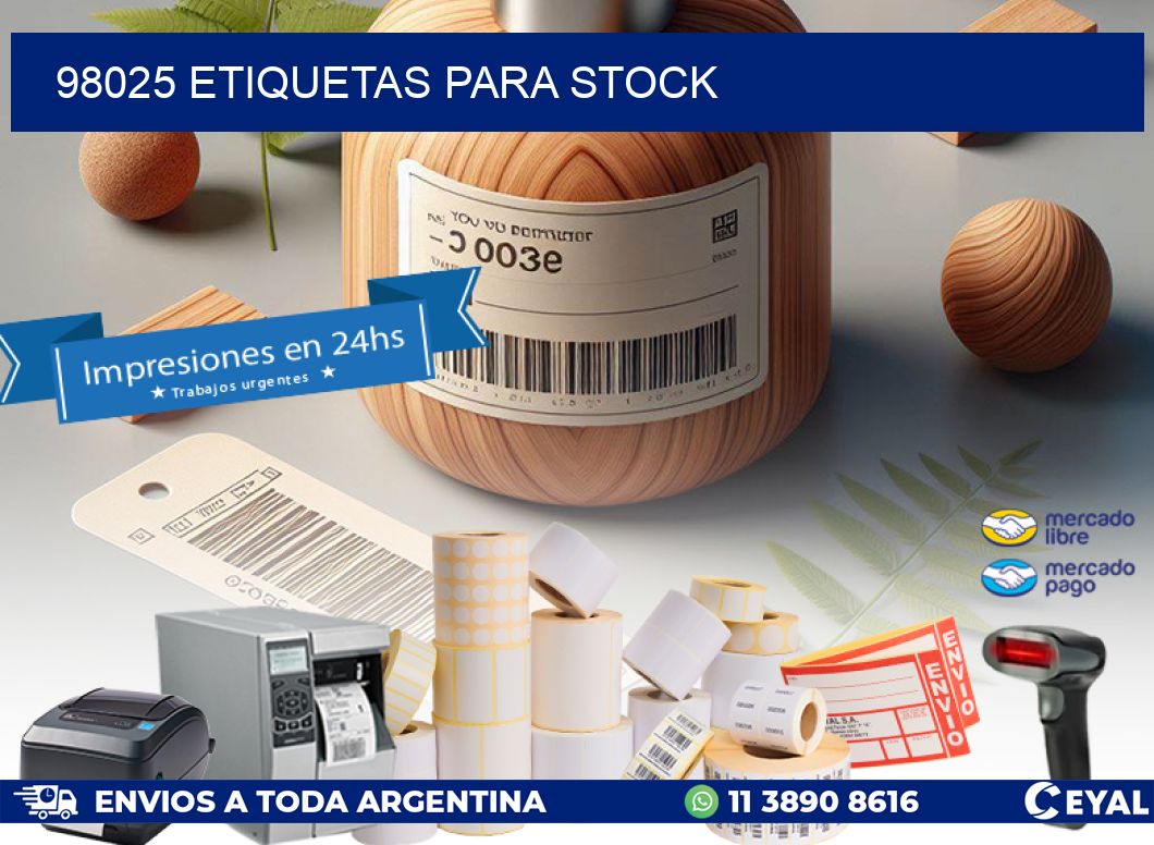 98025 ETIQUETAS PARA STOCK