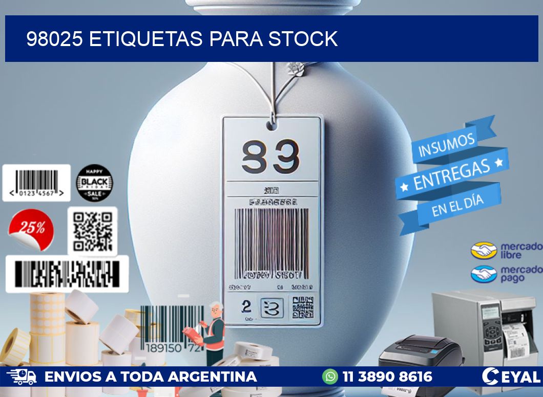 98025 ETIQUETAS PARA STOCK