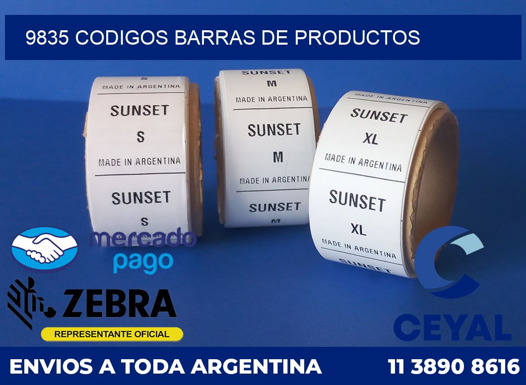 9835 CODIGOS BARRAS DE PRODUCTOS