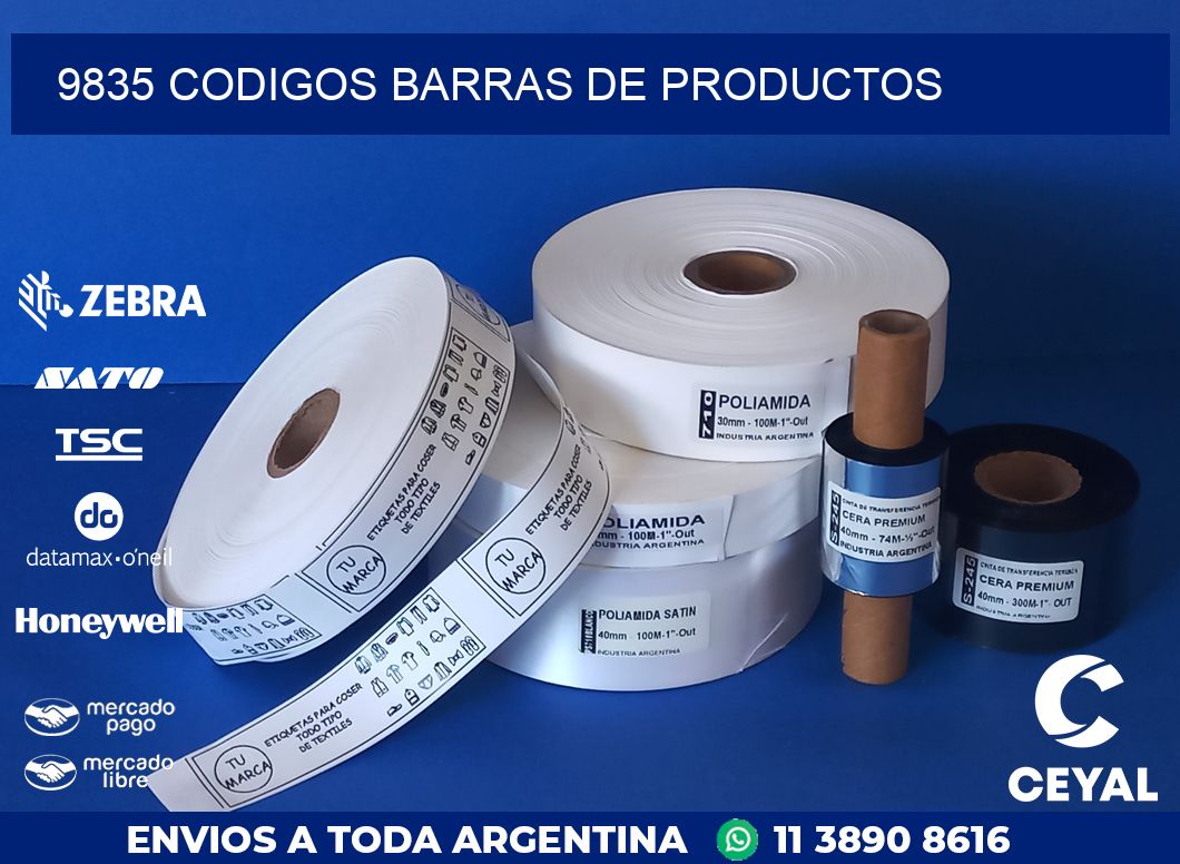 9835 CODIGOS BARRAS DE PRODUCTOS