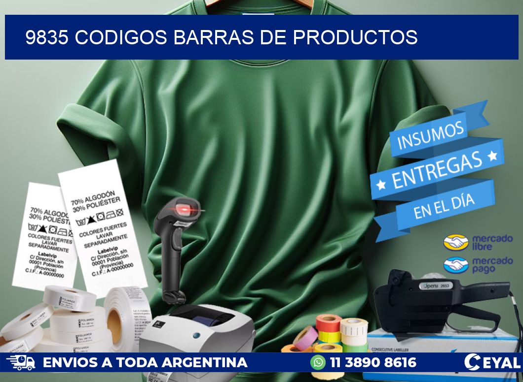 9835 CODIGOS BARRAS DE PRODUCTOS