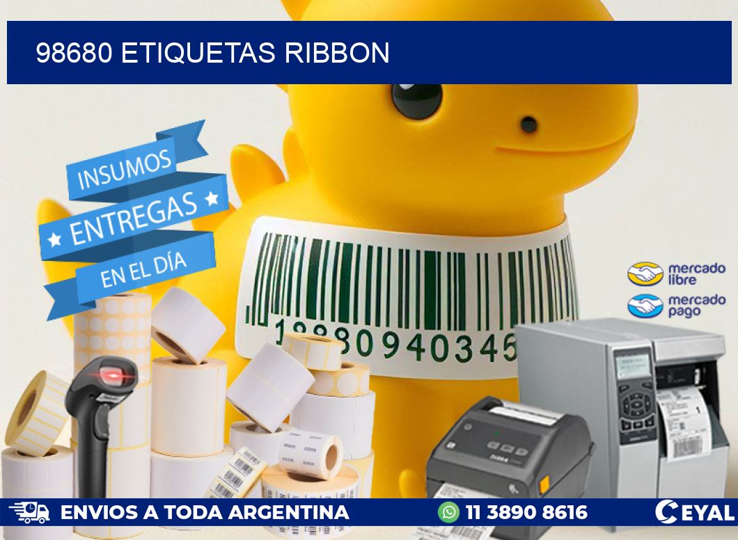 98680 ETIQUETAS RIBBON