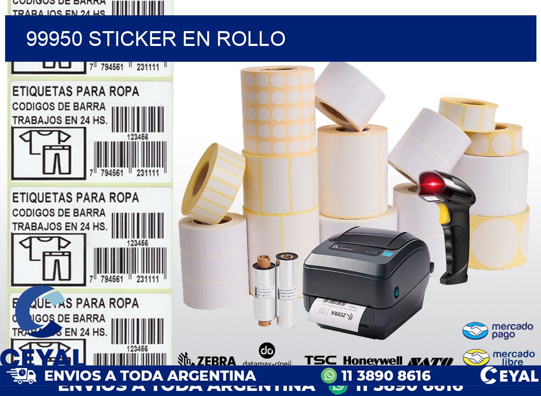 99950 STICKER EN ROLLO