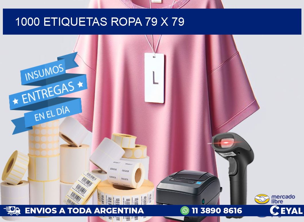 1000 ETIQUETAS ROPA 79 x 79