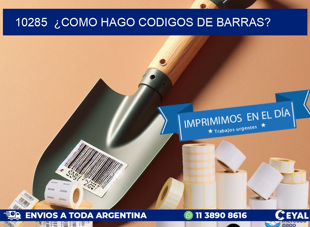 10285  ¿COMO HAGO CODIGOS DE BARRAS?