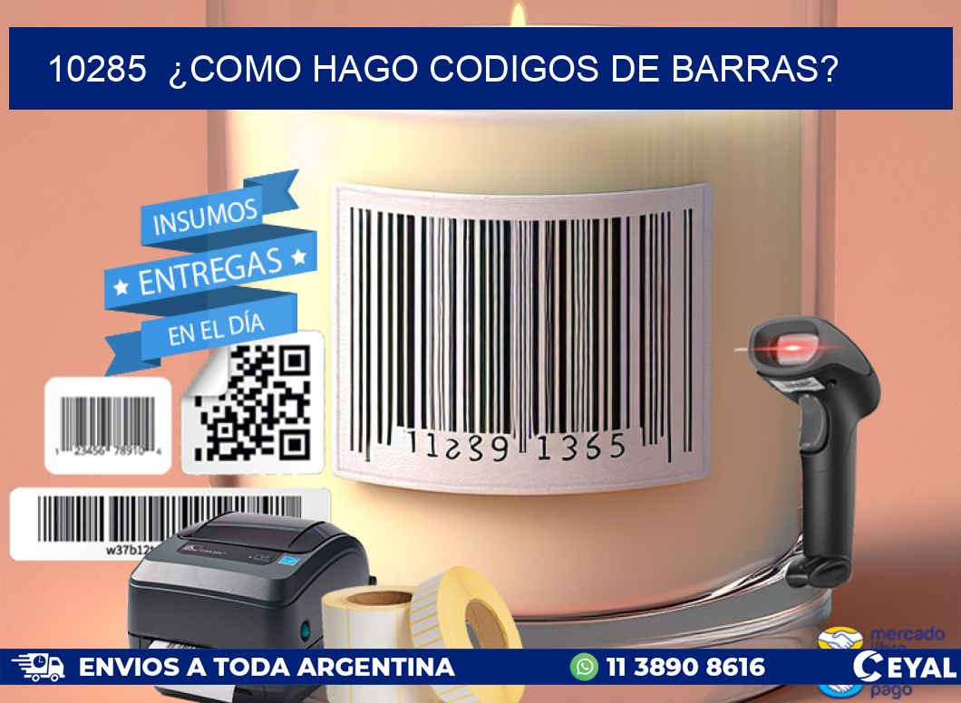 10285  ¿COMO HAGO CODIGOS DE BARRAS?