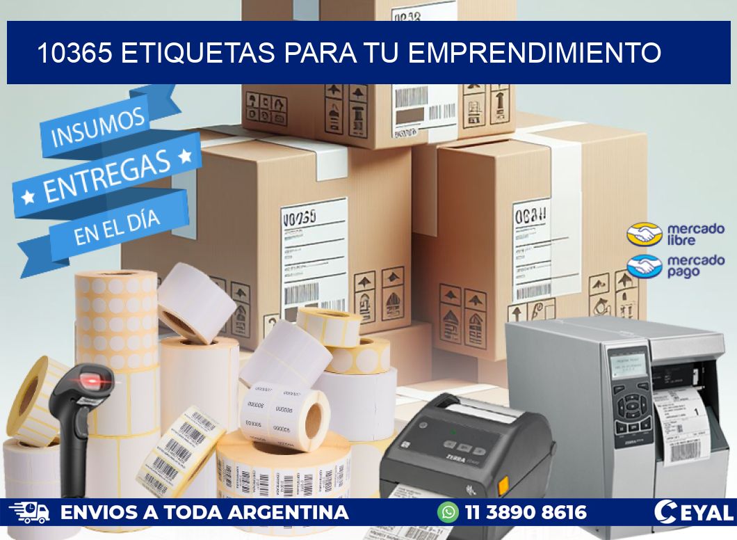 10365 ETIQUETAS PARA TU EMPRENDIMIENTO