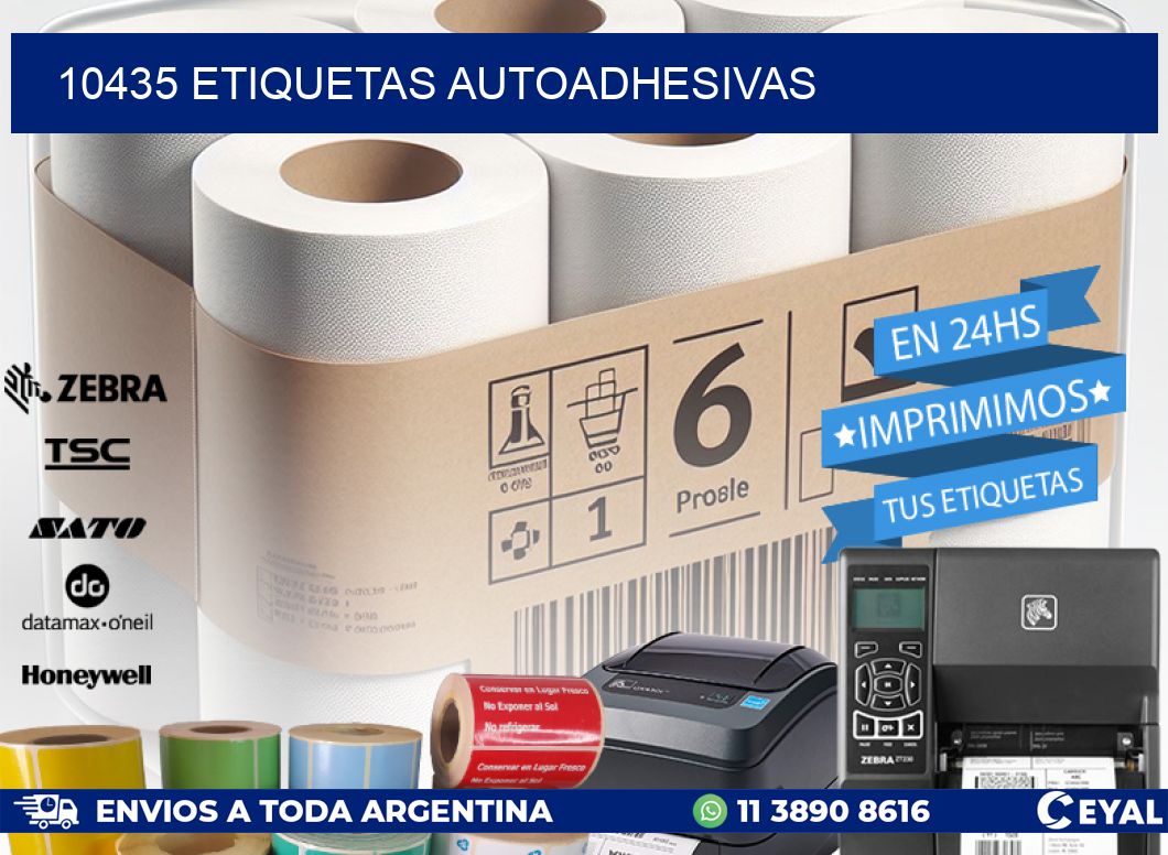 10435 ETIQUETAS AUTOADHESIVAS