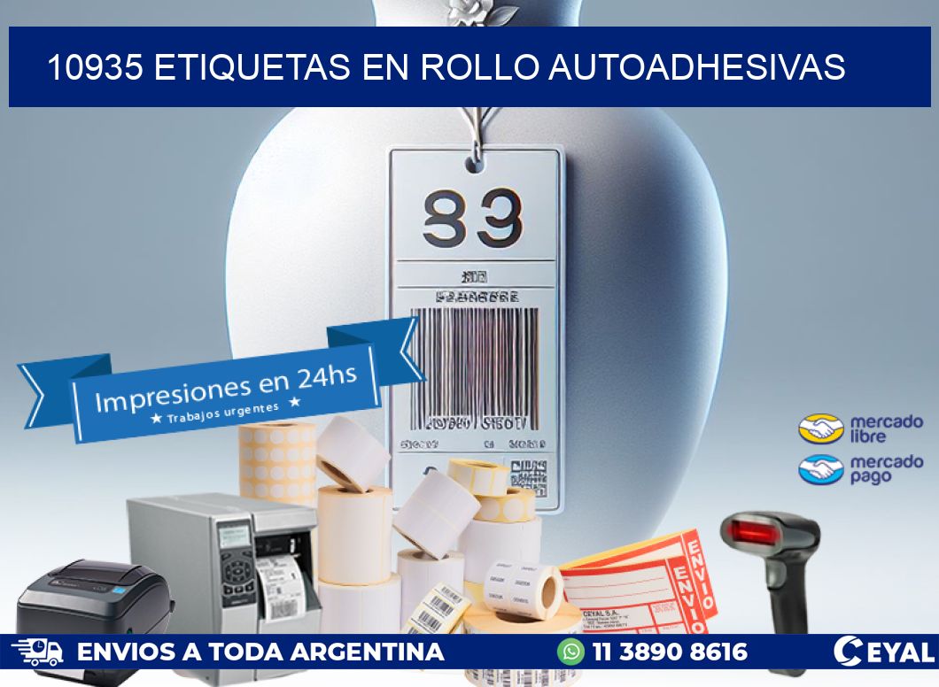 10935 ETIQUETAS EN ROLLO AUTOADHESIVAS