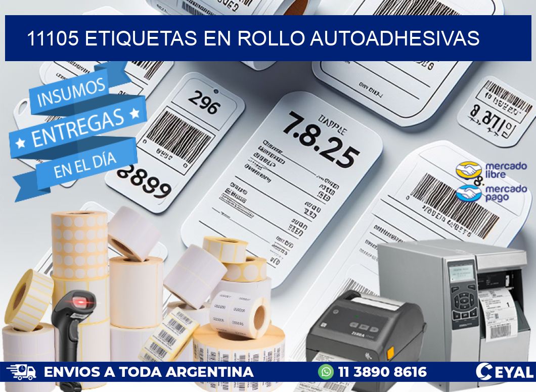 11105 ETIQUETAS EN ROLLO AUTOADHESIVAS