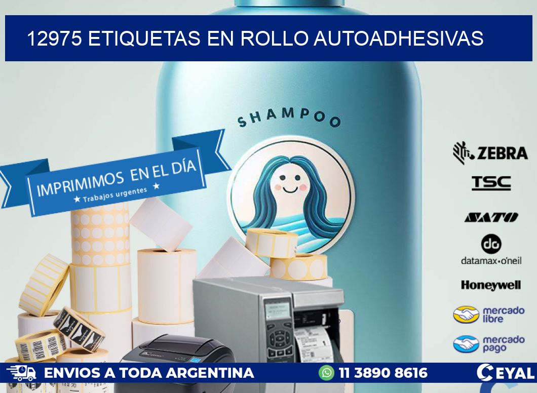 12975 ETIQUETAS EN ROLLO AUTOADHESIVAS