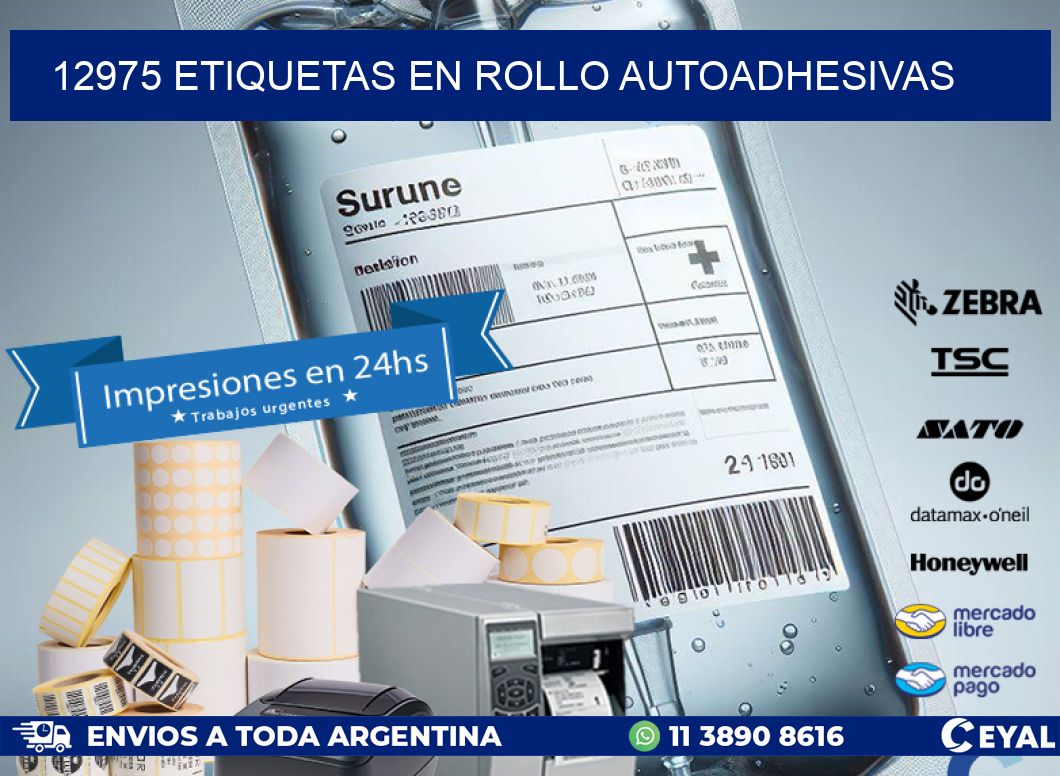 12975 ETIQUETAS EN ROLLO AUTOADHESIVAS