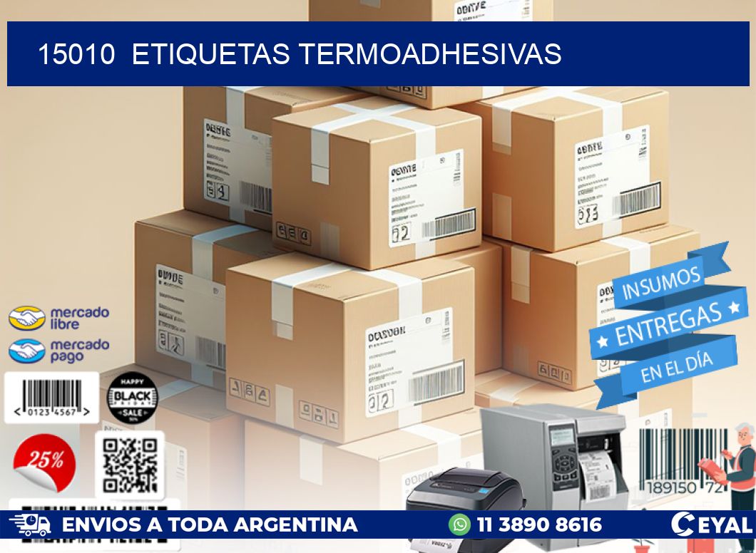 15010  ETIQUETAS TERMOADHESIVAS