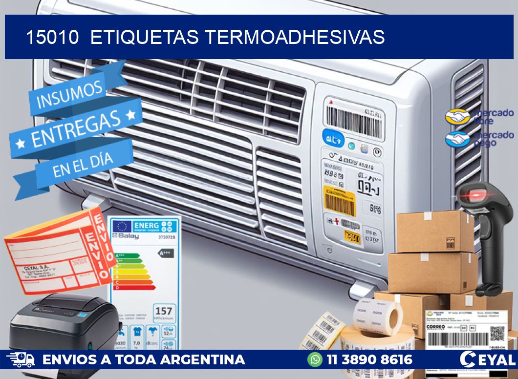 15010  ETIQUETAS TERMOADHESIVAS