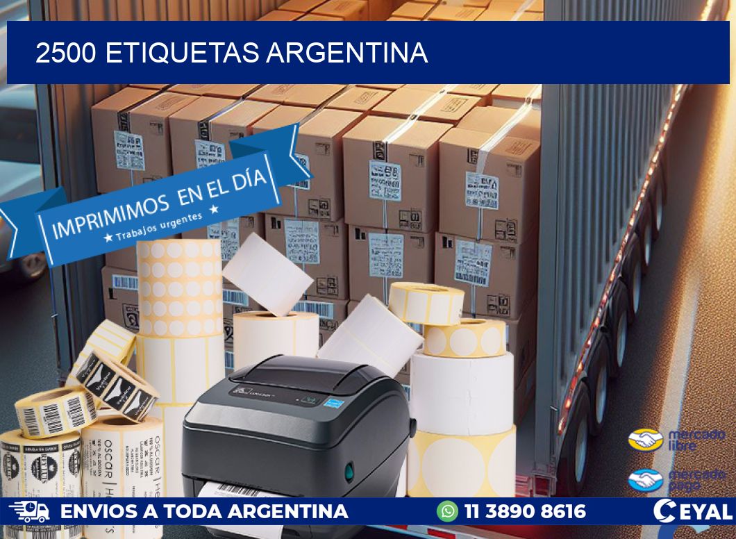 2500 ETIQUETAS ARGENTINA