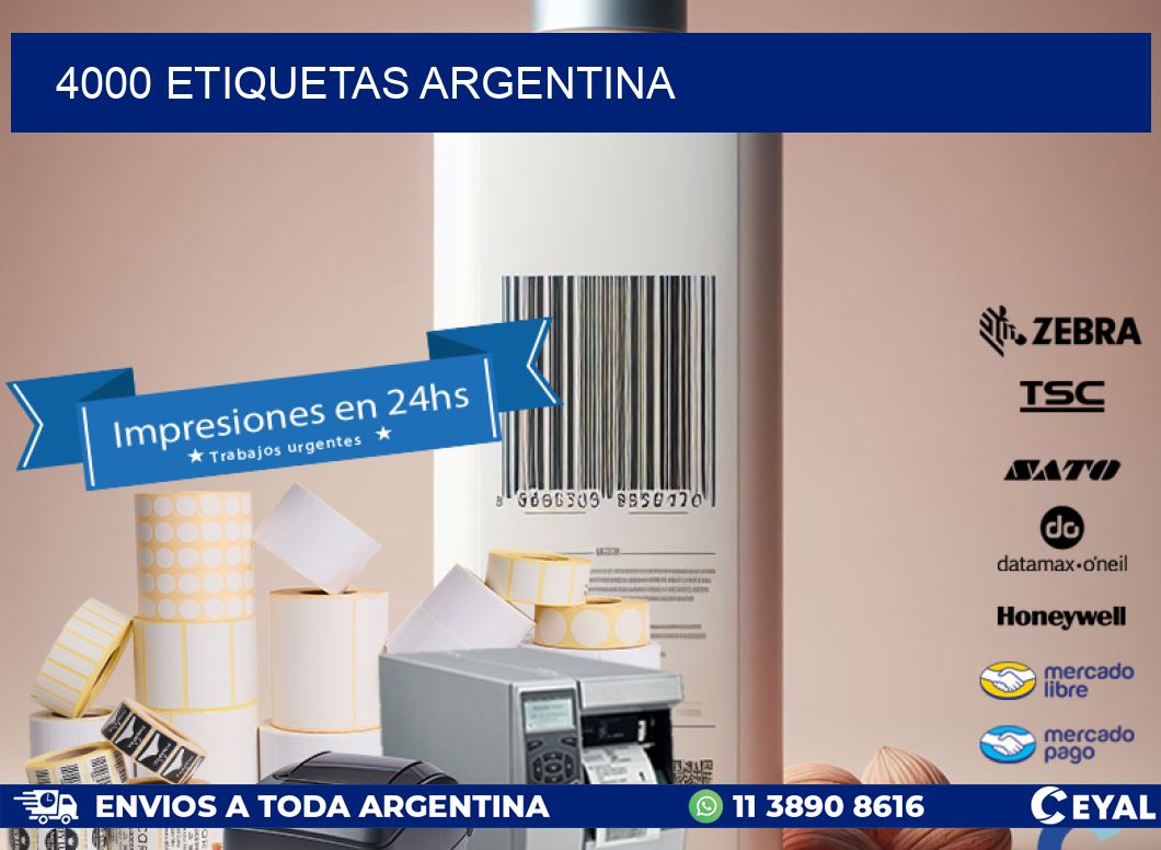 4000 ETIQUETAS ARGENTINA