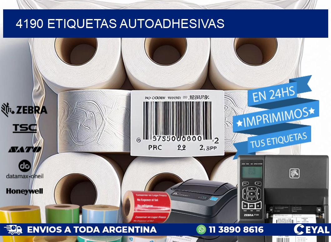 4190 ETIQUETAS AUTOADHESIVAS