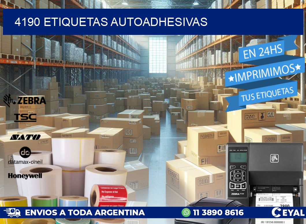 4190 ETIQUETAS AUTOADHESIVAS